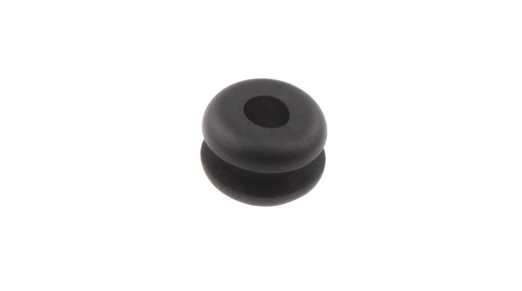 Cable Grommet, 3mm, Black